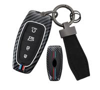 ontto Coque de clé de voiture - Pour Hyundai Santa Fe Ioniq 5 Staria Tucson NX4 Nexo Atos Solaris Prime 2020-2024 - En métal - 4 boutons