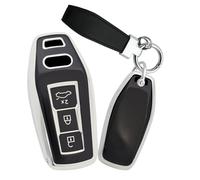 ontto Coque de clé pour Audi 2025 A5 A5L A6 A6L Q6L Q6 RSQ6 RS6 RS6 SQ6 S6 S6 E-tron Coque de e voiture en TPU souple Protection à 360 degrés Protection de nti-rayures Noir
