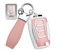 ontto Coque de clé pour SsangYong KG Mobility Musso Torres Tivoli XLV Musso pour Mahindra XUV 300 Alturas G4 Coque de protection en TPU pour clé télécommande 3 boutons Rose