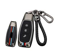 ontto Coque de protection en métal pour e voiture Ford Kuga Focus Mk3 Mk4 Mondeo Fiesta Titanium Ecosport Transit MK8 3 boutons A Noir