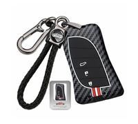 ontto Coque de protection en métal pour clé de voiture Lexus LBX UX 300e ES250 ES300h ES350 NX250 NX350 NX350h NX450h LX600 2023 2024 2025 - Avec porte-clés - Accessoire de voiture 3/4 boutons