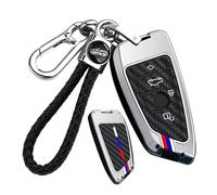 ontto Coque de protection pour e voiture avec porte-clés compatible avec BMW Série 2 3 5 6 7 8 X1 X2 X3 X4 X5 X6 X7 Z4 G29 G20 G32 GT G11 F39 en métal Housse de e voiture avec porte-clés