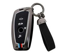 ontto Coque de Protection pour clé de Voiture BMW F20 F30 G20 F31 F34 F10 G30 F11 X3 F25 X4 I3 M3 M4 1er 3 Série 5 Coque de Protection en métal pour clé de Voiture Noir 4 Boutons