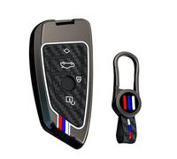 ontto Coque de protection pour e voiture BMW Série 2, 3, 5, 6, X1, X2, X3, X4, X5, X6, X7, Z4, G29, G06, G07, G14, G20, G30, en alliage de zinc, 4 boutons, noir