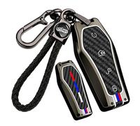 ontto Coque de protection pour e voiture compatible avec BYD Seal U Sealion 7 Song Plus EV Atto 2/3 Dolphin Han Denza D9 Boîtier en métal Porte-clés 4 boutons, b noir