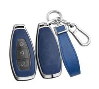 ontto Coque de Protection pour clé de Voiture - Convient pour Ford Focus 3 4 St Mondeo MK3 MK4 Fiesta Fusion Kuga Ecosport S-Max Housse de clé de Voiture avec Porte-clés