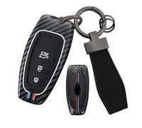 ontto Coque de protection pour clé de voiture - Convient pour Hyundai Santa Fe Ioniq 5 Staria Tucson Nexo NX4 Atos Solaris Prime 2020-2024 - Alliage de zinc - En silicone - Avec accessoires porte-clés