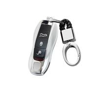 ontto Coque pour clé Pliante, télécommande pour Porsche Macan Panamera 918 911 981 991 Boxster Cayenne Cayman en Plastique ABS Blanc