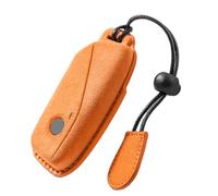 ontto Étui de protection en cuir pour clé de voiture BMW X1 U11 U12 2025 ix1 ix2 i5 i7 2024 X5 X7 2026 X3 G45 X6 F96 520d 2023 - Orange