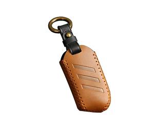 ontto Étui de Protection en Cuir pour e Voiture Kia Sportage Ceed Sorento Picanto Soul Cerato Optima NIRO X Line Stinger K5 - Marron