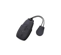 ontto Étui de protection pour clé de voiture - Compatible avec Mercedes A C E S G Classe EQA EQC MB GLC CLE CLA W177 W205 W213 W222 X167 AMG - En cuir - 3 boutons - Noir