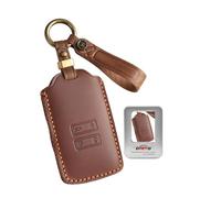 ontto Étui de protection pour clé de voiture en cuir pour Dacia Duster 2/3 Jogger Bigster 2023-2026, Alpine A290 GTS pour Mitsubishi ASX Colt 2023 2024 2025 - Marron
