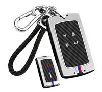 ontto Housse pour clés de voiture Coque pour clés Compatible avec Renault arte Clio 5 Capture 2021 Scenic Mégane 4 Austral Koleos Zoe Kangoo Twingo Arkana Étui à clés en métal Télécommande