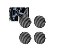 ontto Lot de 4 cache-moyeux de 56 mm en ABS de rechange pour BMW E34 E46 E39 E38 E90 E60 E36 F30 F30 F10 E92 Accessoires pour moyeu de roue de véhicule Texture fibre de carbone