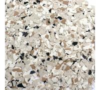 ONTWIE 900 G / 2 LB Flocons de peinture décorative en époxy pour sol - Kits de revêtement de sol en béton - Flocons de peinture pour garage, mur, intérieur et extérieur (Jaune Terre, Noir, Gris, Gris