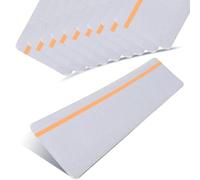 ONTWIE Bande Antidérapante Adhésive pour Escaliers, 15cm x 60cm, Antidérapant Escalier Autocollant, Bande Antidérapante Extérieur, Imperméable, Idéal pour les Escalier et les Marches Orange Lumineux