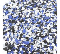 ONTWIE Mélange de copeaux décoratifs 900 g pour sols et peintures intérieures et extérieures, noir/gris/bleu roi/blanc