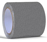 ONTWIE Ruban adhésif antidérapant pour escaliers, 10 cm de large, gris, haute traction, chaîne de sécurité pour revêtements d'escalier