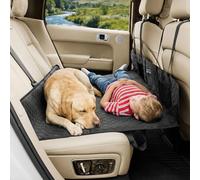 ONTYZZ Extension de Siège Arrière pour Chiens Cuir PU Housse Protection Voiture Chien avec Fond Dur Résistant Aux Rayures Siège Arrière de Voiture Imperméable Hamac Chien