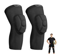 ONTYZZ Genouillère 1 Paire, Manchon de compression respirant,XL | Rembourrage thermocompressé 13mm pour Volley, Musculation, Danse et VTT