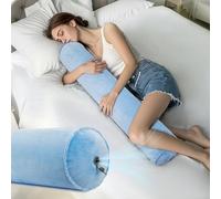 ONTYZZ Oreiller de Corps Gonflable Coussin Long Adultes Enfants Oreiller Rond Cylindrique Long pour Dormir L'étreinte Retour Cou Soutien Oreiller Câlin sur Le Côté
