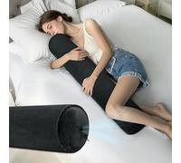 ONTYZZ Oreiller de Corps Gonflable Coussin Long Adultes Enfants Oreiller Rond Cylindrique Long pour Dormir L'étreinte Retour Cou Soutien Oreiller Câlin sur Le Côté