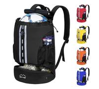 ONTYZZ Sac de Football Imperméable Sac à Dos sport avec Compartiment pour Chaussures & Séparation Sèche-humide Sac à Dos à Cordon pour Volleyball Basket-ball Natation Gym Sac de Plage