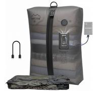 ONTYZZ Sacs Sous-Vide de Voyage pour Vêtements，1 | Pompe À Diaphragme Sans Batterie Intégrée, TPU Pur Imperméable, Gain De Place, Compatible Avec Valises De 20 Pouces