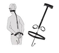 OnundOn collier bouche Bâillon Gag poignets cou main manchette ensemble SM Bondage cuir harnais avec crochet Anal godemichet Anal