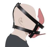 OnundOn Harnais de tête BDSM Bottes fétiches Masque à ceinture en cuir Tête de cheval Sangles de restraint Fétiche chaussures Fétiche chaussettes Ensemble de bondage Sextoy esclave pour couples