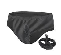 OnundOn - Slip pour homme - Avec gode anal - En polyester - Noir - 13 cm