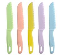 ONUPGO 5 pièces enfants Chef couteau en nylon/couteau à fruits pour enfants, couteau à laitue ou couteau à salade