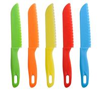 ONUPGO 5 pièces enfants Chef couteau en nylon/couteau à fruits pour enfants, couteau à laitue ou couteau à salade
