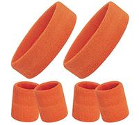 ONUPGO Lot de 6 Bandeaux Anti-Transpiration - Bandeaux/Bracelets pour Femme, Homme, Fille, garçon, pour entraînement de Gym et Yoga, Bandeaux de Sport Super Confortables