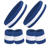 ONUPGO Lot de 6 Bandeaux Anti-Transpiration - Bandeaux/Bracelets pour Femme, Homme, Fille, garçon, pour entraînement de Gym et Yoga, Bandeaux de Sport Super Confortables