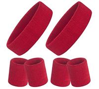 ONUPGO Lot de 6 Bandeaux Anti-Transpiration - Bracelets pour Femme, Homme, pour entraînement de Gym et Yoga, Bandeaux de Sport Super Confortables