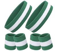 ONUPGO Lot de 6 Bandeaux Anti-Transpiration pour Femme, Homme, Fille, Garçon - Bracelets de Sport Super Confortables pour Entraînement de Gym et Yoga