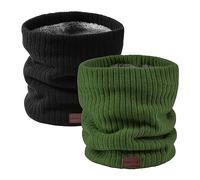 Onvavient Écharpe Hommes Hiver Tubulaire Foulard Ski Chaud Cache Cou-Cou Hiver écharpe Coupe Cagoule Cache-Élastique Épais Doux Fleece Echarpe Hommes et Femmes-Cou Gaiter Masque