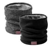 Onvavient Écharpe Hommes Hiver Tubulaire Foulard Ski Chaud Cache Cou-Cou Hiver écharpe Coupe Cagoule Cache-Élastique Épais Doux Fleece Echarpe Hommes et Femmes-Cou Gaiter Masque