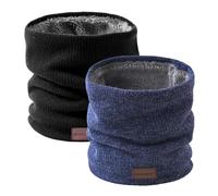 Onvavient Écharpe Hommes Hiver Tubulaire Foulard Ski Chaud Cache Cou-Cou Hiver écharpe Coupe Cagoule Cache-Élastique Épais Doux Fleece Echarpe Hommes et Femmes-Cou Gaiter Masque