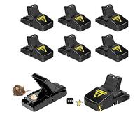 Onvavient Pièges à Rat, 6PCS Piège à Souris avec Appât Réutilisable Souris Professionnel avec Gobelet Appât Amovible Tapetteà Souris pour Maison Cuisine Jardin - 14 * 7.5 * 7cm