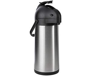 ONVAYA® Airpot carafe à pompe | carafe à vide | bouteille thermos | distributeur de boissons | acier inoxydable mat | cafetière | double paroi (3l)