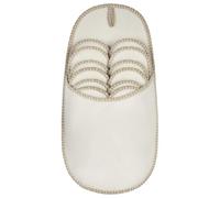 ONVAYA® Lot de 6 pantoufles en ABS - Beige - Semelle antidérapante - Chaussons en feutre - Pointure 36-45, beige, 36/45 EU