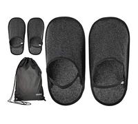 ONVAYA® Pantoufles artisanales avec élastique dans un sac | Semelle ABS | Pantoufles musées | Surchaussures | Pantoufles d'invités | Pantoufles de serrure | Chaussures de protection | Surchaussures en