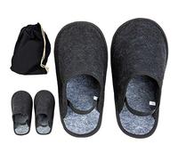 ONVAYA® Pantoufles artisanales avec élastique dans un sac | Semelle ABS | Pantoufles musées | Surchaussures | Pantoufles d'invités | Pantoufles de serrure | Chaussures de protection | Surchaussures en