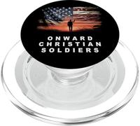 Onward Christian Soldiers - Faith Vintage Flag USA Graphic PopSockets PopGrip pour MagSafe