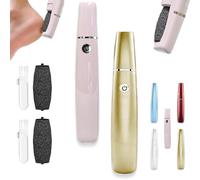 Onwddarefy Electric Feet Callus Remover, Onwddarefy Electric Foot Polisher, 360 Rotation Callus Remover for Feet with Replacement Head, Speeds Adjustable, Washable and USB Rechargeable (Pink+Gold)