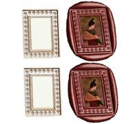 ONWINPOR Tampon de cire avec cadre en relief 3D - Tampon de cire en laiton - Pour invitations de mariage - Sceau de lettres - M5