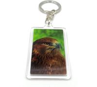 Onwomania - Aigle de mer Oiseau à tête blanche - Porte-clés 3D en métal, idéal comme cadeau par ex. pour le meilleur ami, la meilleure amie, maman