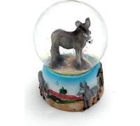Onwomania âne mignon cheval hauteur 6,5cm boule à neige boule scintillante secouer multicolore